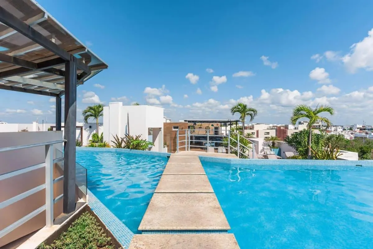 Luxury Studio With Kitchen Ac Gym Pools Cinema Playa del Carmen 0*,  Meksika